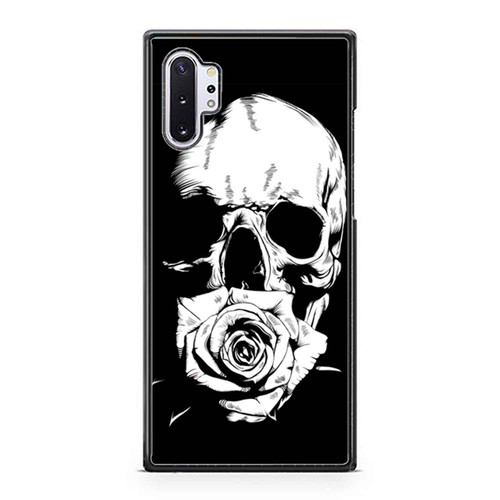 Skull Rose Flower Art Samsung Galaxy Note 10 / Note 10 Plus Case Cover