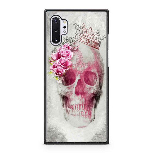 Skull And Pink Roses Samsung Galaxy Note 10 / Note 10 Plus Case Cover