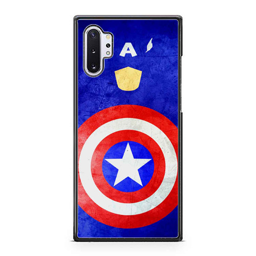 Silhouette Marvel Superhero Captain America Samsung Galaxy Note 10 / Note 10 Plus Case Cover