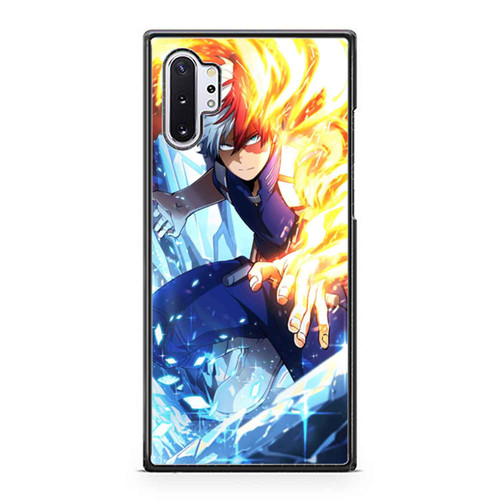 Shoto Todoroki My Hero Academia Fire Ice Art Samsung Galaxy Note 10 / Note 10 Plus Case Cover