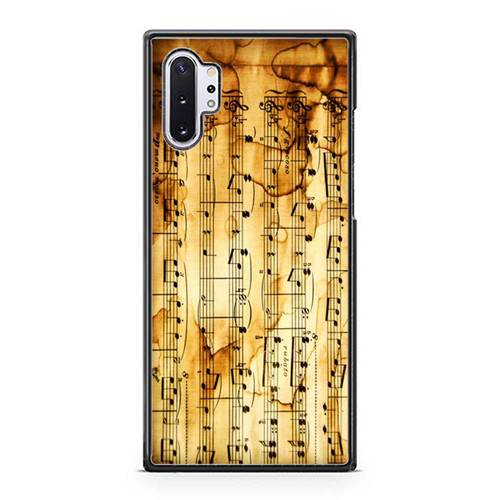 Sheet Music Treble Clefs Vintage Cute Design 1 Samsung Galaxy Note 10 / Note 10 Plus Case Cover