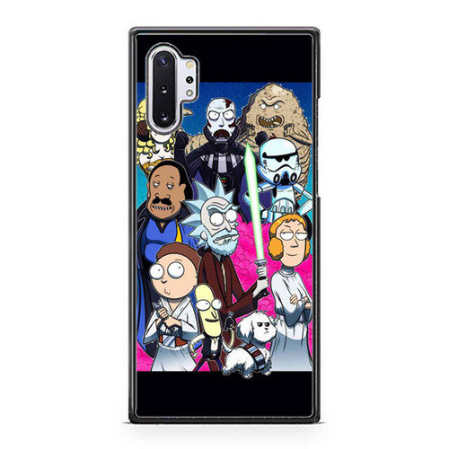 Rick And Morty As Star Wars Charracter Funny Parody Samsung Galaxy Note 10 / Note 10 Plus Case Cover