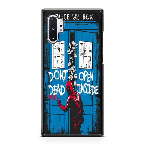 Police Box Dont Open Deadpool Inside Samsung Galaxy Note 10 / Note 10 Plus Case Cover