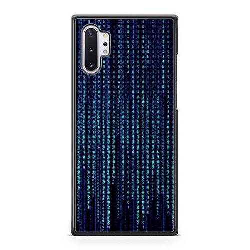 Matrix Computer Binary Blue Samsung Galaxy Note 10 / Note 10 Plus Case Cover