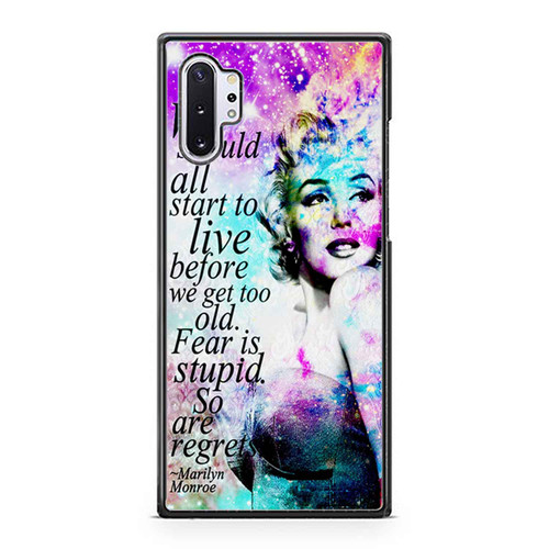 Marilyn Monroe Quote Samsung Galaxy Note 10 / Note 10 Plus Case Cover