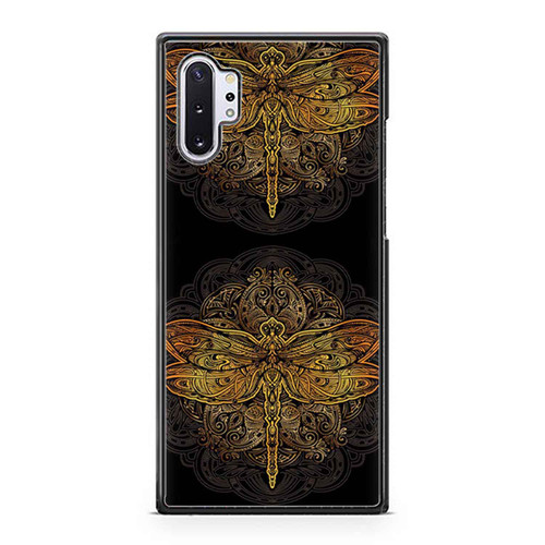 Mandala Art With Dragon Fly Samsung Galaxy Note 10 / Note 10 Plus Case Cover