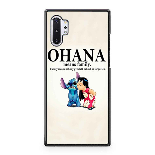 Lilo And Stitch Ohana Means Family Samsung Galaxy Note 10 / Note 10 Plus Case Cover