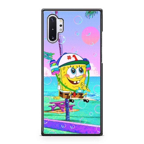 Happy Spongebob Aesthetic Samsung Galaxy Note 10 / Note 10 Plus Case Cover