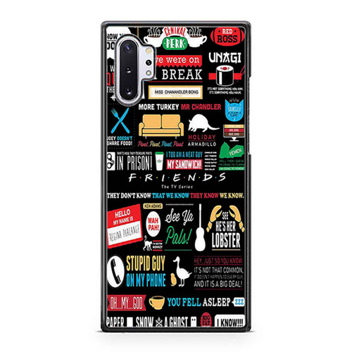Friends Tv Art Quote Cute Parody Quirky Minimal Art Samsung Galaxy Note 10 / Note 10 Plus Case Cover