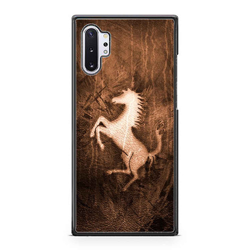 Ferrari Wood Logo Art Samsung Galaxy Note 10 / Note 10 Plus Case Cover