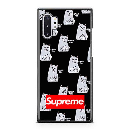 Fashion Supreme Middle Finger Cat Rindip Samsung Galaxy Note 10 / Note 10 Plus Case Cover