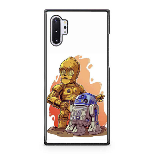 Derek Laufman Star Wars Chibi And R2 D2 Samsung Galaxy Note 10 / Note 10 Plus Case Cover