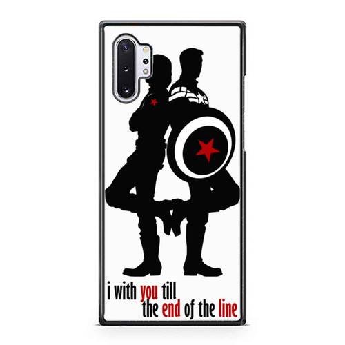 Captain America I'M With You Till The End Of The Line Samsung Galaxy Note 10 / Note 10 Plus Case Cover