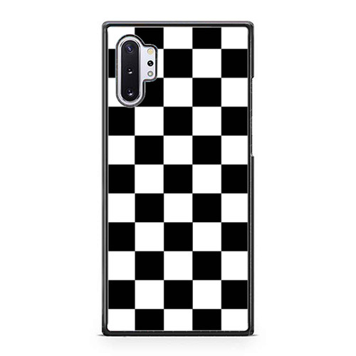 Black & White Checkers Pattern Samsung Galaxy Note 10 / Note 10 Plus Case Cover