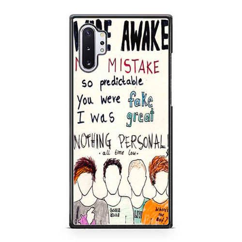 All Time Low Lyrics Break Your Little Heart Samsung Galaxy Note 10 / Note 10 Plus Case Cover