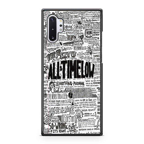 All Time Low Lyrics Samsung Galaxy Note 10 / Note 10 Plus Case Cover