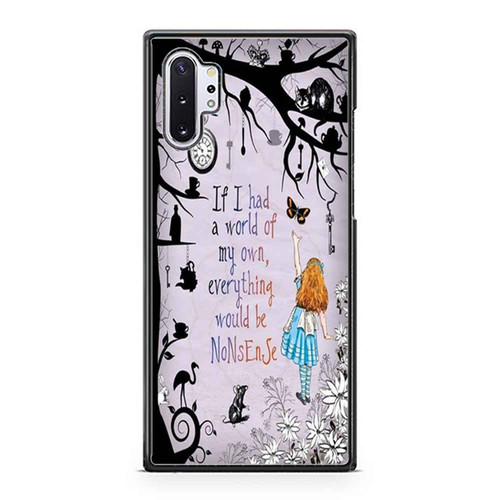 Alice In Wonderland Chesire Quote Samsung Galaxy Note 10 / Note 10 Plus Case Cover