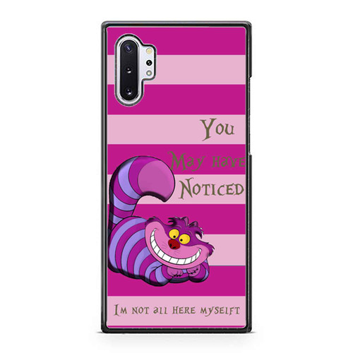 Alice In Wonderland Cheshire Cat Not All Myself Art Samsung Galaxy Note 10 / Note 10 Plus Case Cover