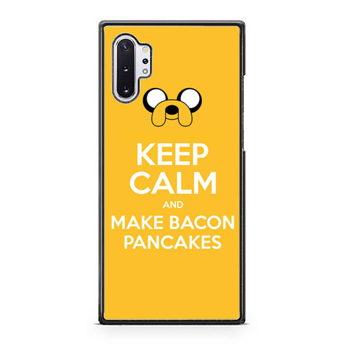 Adventure Time Jake Dog Keep Calm And Make Bacon Pancakes Funny Samsung Galaxy Note 10 / Note 10 Plus Case Cover