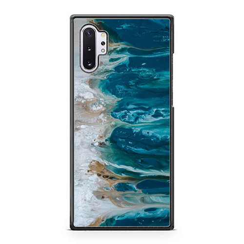 Abstract Art Blue Wall Art Coastal Landscape Giclee Samsung Galaxy Note 10 / Note 10 Plus Case Cover