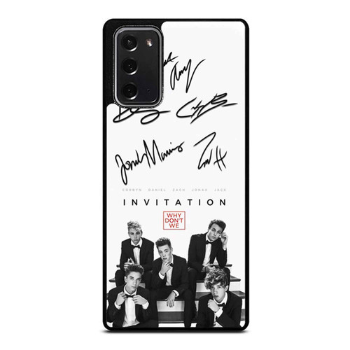 Why Don'T We Signatures Samsung Galaxy Note 20 / Note 20 Ultra Case Cover