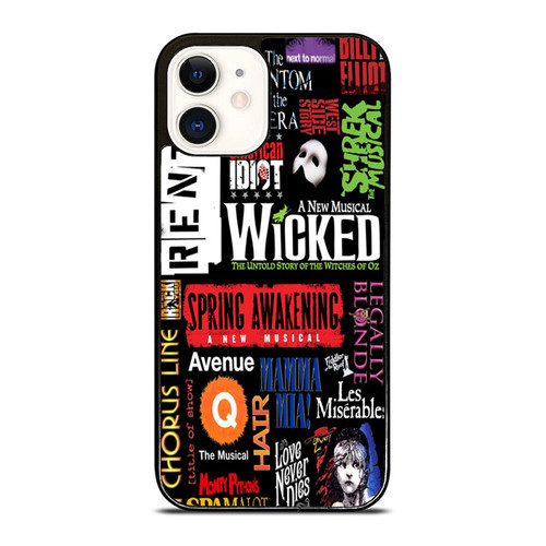 Musical Broadway Collage iPhone 12 Mini / 12 / 12 Pro / 12 Pro Max Case Cover