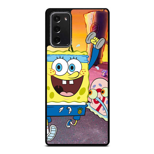 Spongebob And Gary Fitness Samsung Galaxy Note 20 / Note 20 Ultra Case Cover
