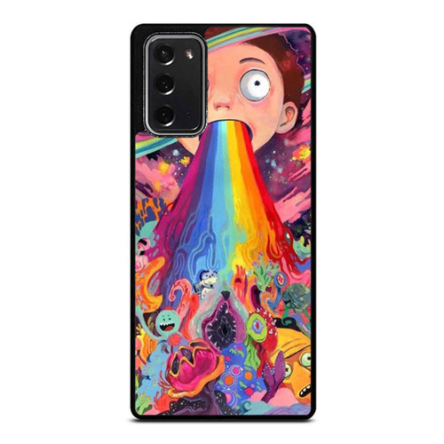 Rick And Morty Adventure Good Bye Moonman Galaxy Rainbow Funny Parody Samsung Galaxy Note 20 / Note 20 Ultra Case Cover