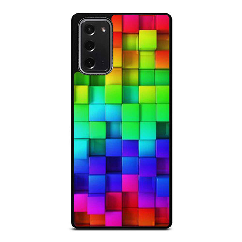 Rainbow Colors Mosaic Tiles Design Samsung Galaxy Note 20 / Note 20 Ultra Case Cover