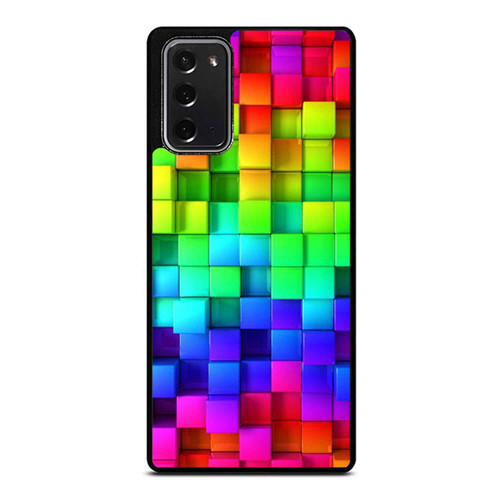 Rainbow Colors Mosaic Tiles Samsung Galaxy Note 20 / Note 20 Ultra Case Cover