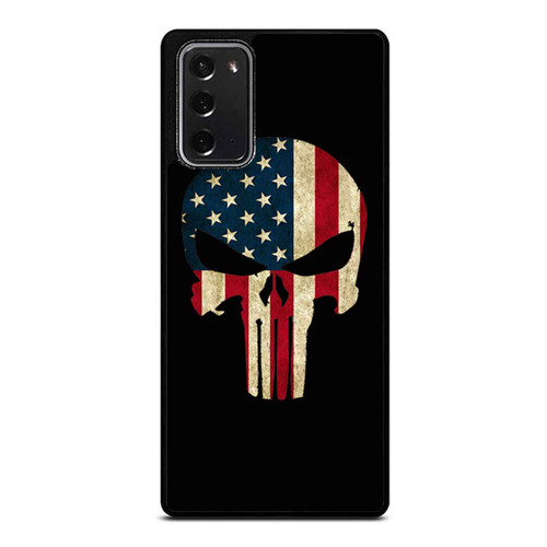 Punisher American Usa Flag Skull Fan Art Samsung Galaxy Note 20 / Note 20 Ultra Case Cover