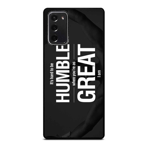 Muhammad Ali Quotes It'S Hard To Be Humble When You'Re As Great I Am Samsung Galaxy Note 20 / Note 20 Ultra Case Cover