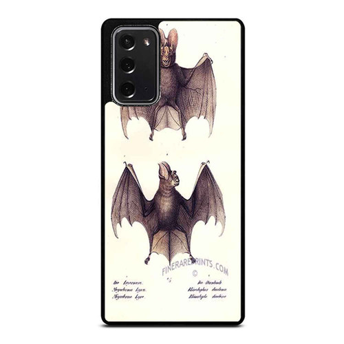 Lithograph Of A False Vampire Bat And A Horseshoe Bat Samsung Galaxy Note 20 / Note 20 Ultra Case Cover