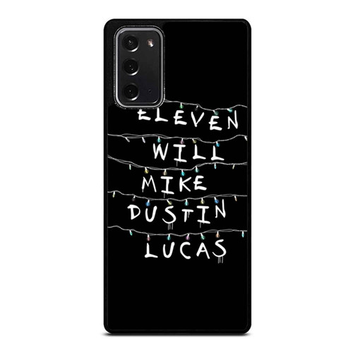 Eleven Will Mike Dustin And Lucas Samsung Galaxy Note 20 / Note 20 Ultra Case Cover