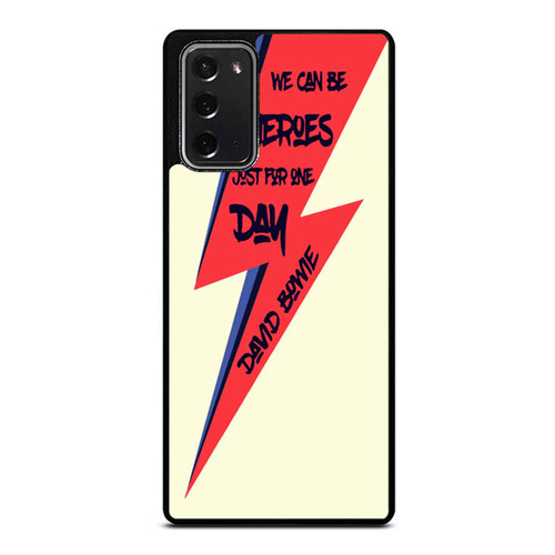 David Bowie We Could Be Heroes Ziggy Stardust Lightning Strike Samsung Galaxy Note 20 / Note 20 Ultra Case Cover