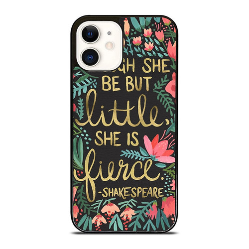 Little And Fierce Black iPhone 12 Mini / 12 / 12 Pro / 12 Pro Max Case Cover