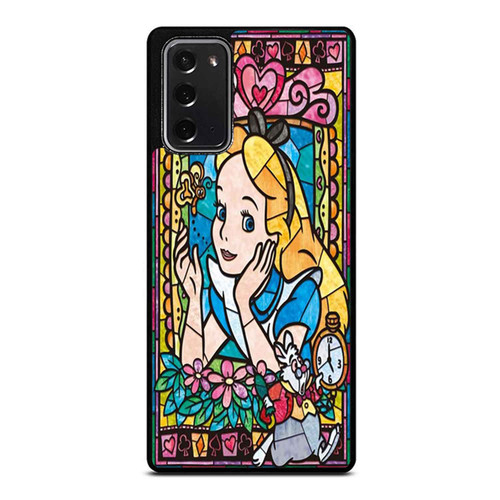 Alice In Wonderland Mozaic Glasses Samsung Galaxy Note 20 / Note 20 Ultra Case Cover