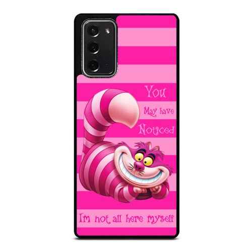 Alice In Wonderland Cheshire Cat Not All Myself Samsung Galaxy Note 20 / Note 20 Ultra Case Cover
