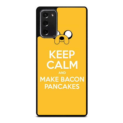 Adventure Time Jake Dog Keep Calm And Make Bacon Pancakes Funny Samsung Galaxy Note 20 / Note 20 Ultra Case Cover