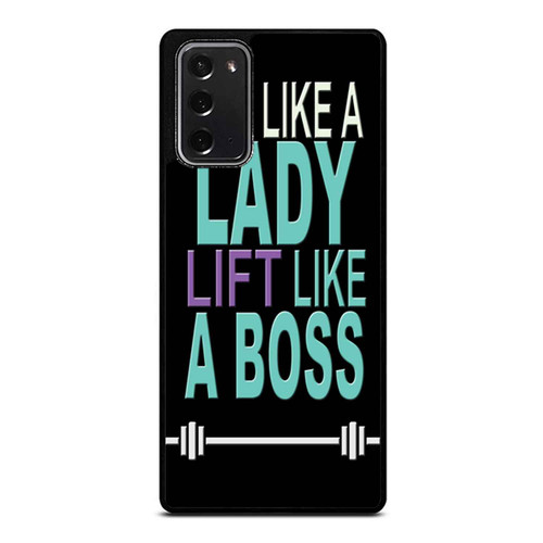 Act Like Lady Lift Like A Boss Funny Gym Fitness Quote Samsung Galaxy Note 20 / Note 20 Ultra Case Cover