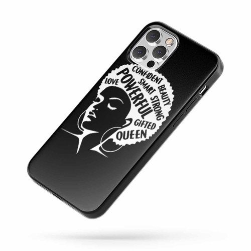 Afro Lady Inspiring Words Black Lives Matter Women Feminist Girl Power iPhone Case Cover