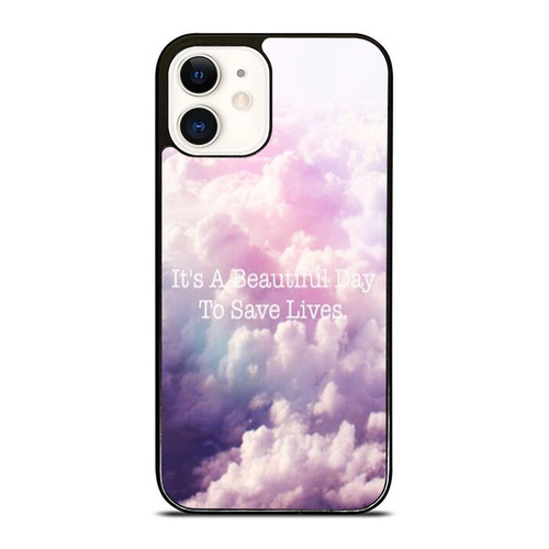 It'S A Beautiful Day To Save Lives Grey'S Anatomy Wallpaper iPhone 12 Mini / 12 / 12 Pro / 12 Pro Max Case Cover