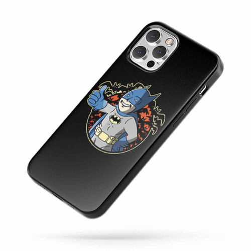 Batman Vault Boy Fallout Funny Parody iPhone Case Cover