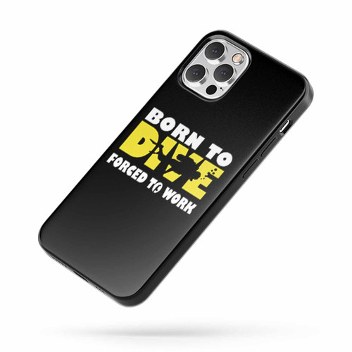 Born To Dive Forced To Work Scuba Diving Snorkel Funny Gift iPhone Case Cover