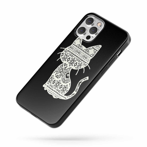 Cat Pattern Patch iPhone Case Cover