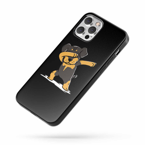 Cute Rottweiler Dog Dabbing iPhone Case Cover