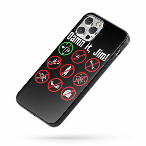 Damn It Jim Vectorized iPhone Case Cover