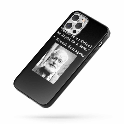 Ernest Hemingway Black And White Photo & Quote iPhone Case Cover