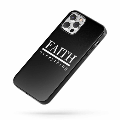 Faith Over Everything Motivational Inspirational Quote iPhone Case Cover