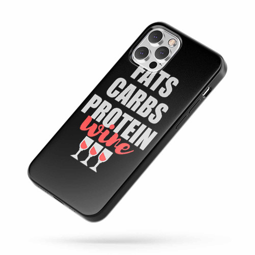 Fats Carbs Protein Wine iPhone Case Cover